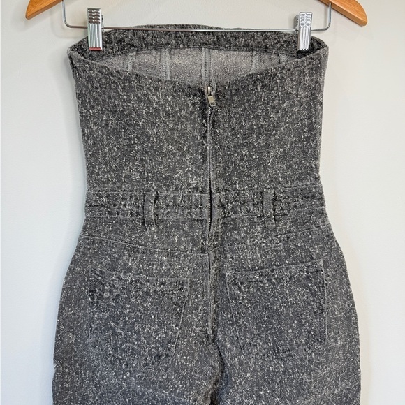 PrettyLittleThing Gray Bobble Straight Leg Corset Jumpsuit - Picture 6 of 10